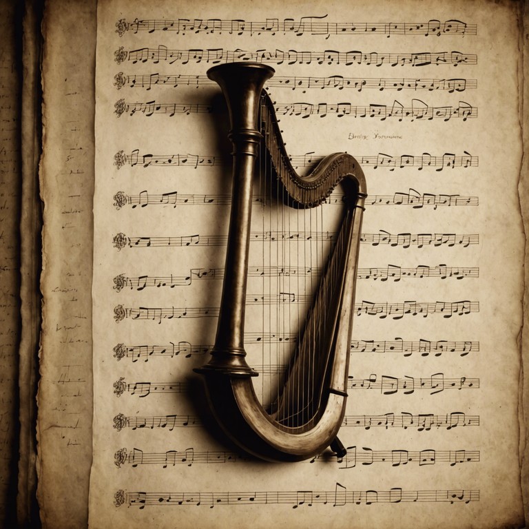 Imagine a composition where every strum on the harp's strings invites a journey through introspection and tranquility, merging classical sophistication with soulful insights.