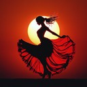 passionate dance evoking fiery emotions, traditional spanish vibrancy