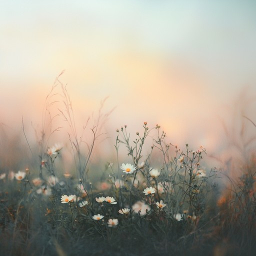 Take a reflective walk through a tranquil meadow at sunset with soothing acoustic guitar melodies. This piece creates a peaceful americana inspired soundscape, perfect for moments of calm and introspection.