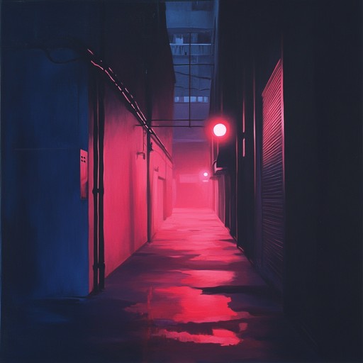 A nerve wracking and suspenseful j pop composition that combines vibrant pop melodies with dark, lurking electronic percussions, evoking a thrilling and mysterious nighttime chase through neon lit streets.