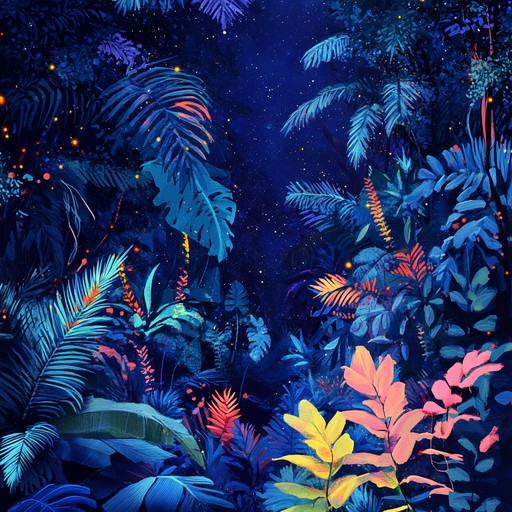 Visualize a cosmic carnival with tribal beats and synths. Ecstatic vibes blend with weird frequencies to spark surreal joy.
