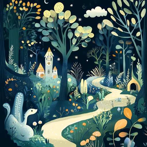 A whimsical and enchanting tune that carries children through an imaginary journey in a magical forest. Soft flutes create a gentle soundscape, blending nature and fantasy perfectly, allowing young minds to wander through enchanted woods filled with curious creatures and hidden secrets. Deeply introspective and thoughtful, yet playful and innocent, this piece captures the essence of childhood wonder.