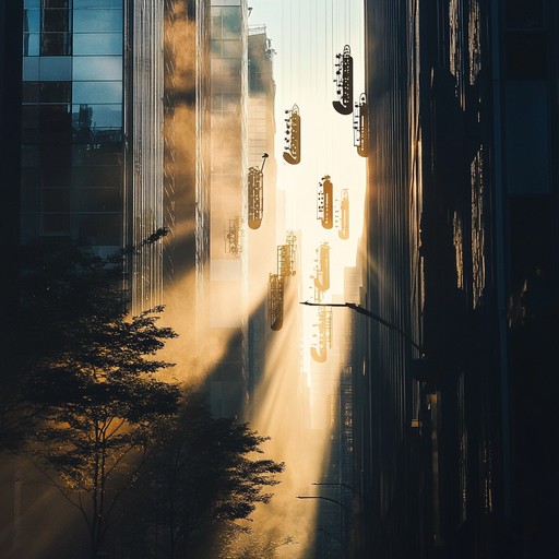 An instrumental piece combining energetic house beats with soulful harmonies, reflecting the bustling energy of a city at sunrise, featuring melodic synths and compelling rhythms to inspire movement and joy.
