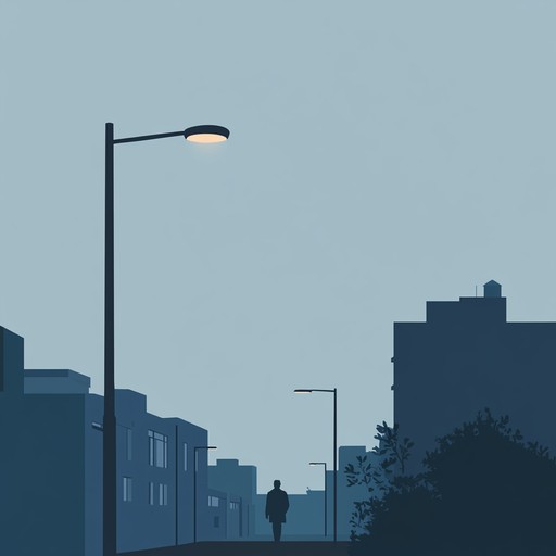 This piece captures the lonely, introspective quietude of a sleepless night in the urban jungle, blending soft, ambient synths with minimalistic beats and gentle, airy melodies that evoke both solitude and a hidden yearning for connection