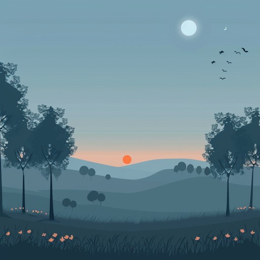 This track features soft and calming ambient sounds created to evoke the tranquil ambiance of twilight. With its chilled out melodies and serene atmosphere, it serves as an ideal backdrop for calming activities or meditative practices. The delicate interplay of sound evokes images of a peaceful twilight sky, gently wrapping listeners in a cloak of relaxation.