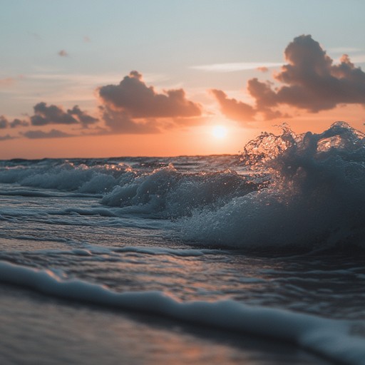 Let the calming sounds of an acoustic guitar guide you along a peaceful journey down a windswept ocean road. The music evokes the tranquil essence of waves crashing gently against the shore, creating a serene and reflective atmosphere that will inspire and uplift your spirit.