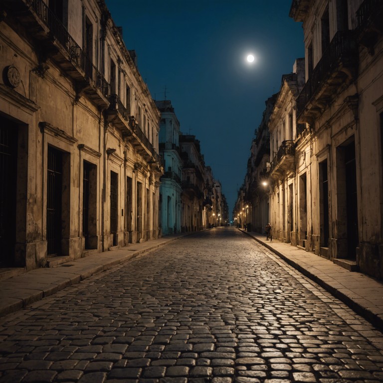 A haunting tune that evokes the colorful streets of old havana at dusk, blending afro cuban rhythms with a pervasive sense of mystery. The music captures the spirit of an ancient city alive with secrets and stories, where every sound tells a tale of enchantment and intrigue