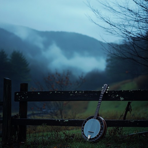 A deeply moving instrumental bluegrass composition that captures the essence of sorrow and longing. The melancholic melodies of the banjo weave through gentle guitar strums, painting a picture of fading memories and lonely landscapes. The mournful fiddle cries softly in the background, adding layers of emotion to the track. Perfect for moments of reflection, this piece transports listeners to quiet mountain trails and evokes a profound sense of nostalgia.