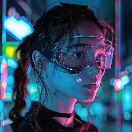 A high-energy techno track featuring pulsating electronic beats, hypnotic synthesizer melodies, and futuristic sound effects. The relentless rhythm drives the listener into a trance-like state, evoking images of neon-lit underground clubs and cyberpunk cityscapes. The dynamic composition builds tension and releases it with explosive drops, creating an immersive and exhilarating experience.