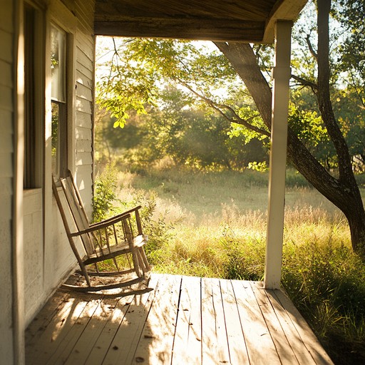 This tranquil americana track evokes the serene experience of sitting on a sunlit porch, sipping sweet tea as gentle breezes rustle through nearby trees. The sound is intimate and nostalgic, featuring melodies that conjure images of golden fields and timeless moments of reflection in the countryside.