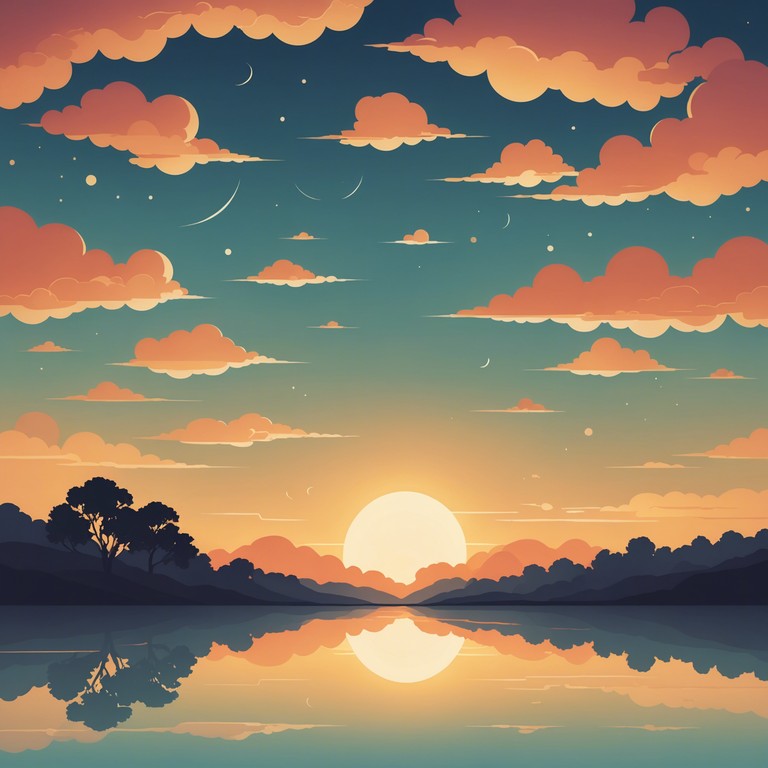 An instrumental piece that embodies the serene feeling of watching clouds drift by at sunset. The music features airy synths and a subtle rhythm that creates a feeling of floating through a dream, perfect for relaxation or daydreaming.