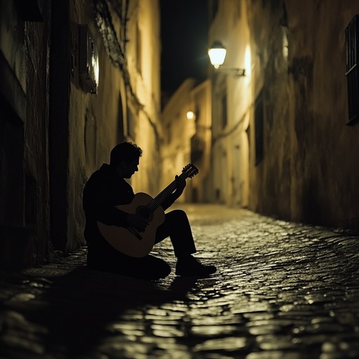 In the heart of andalusia, under a vast starlit sky, a single spanish guitar captures the essence of a passionate, mysterious night. The music resonates with the rhythm of ancient lands, evoking stories of love, courage, and secrets whispered through the breeze.