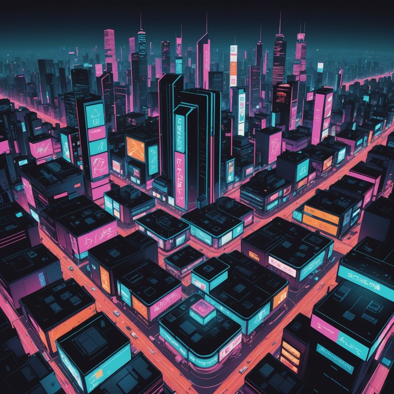 Delve deeper into a soundscape that combines burgeoning city lights with a haunting yet hopeful melody that portrays the vibrancy and complexity of future urban life. Feel the pulse of the cyber genre as it meshes with raw human emotion through evocative synthesizer chords and arpeggios.