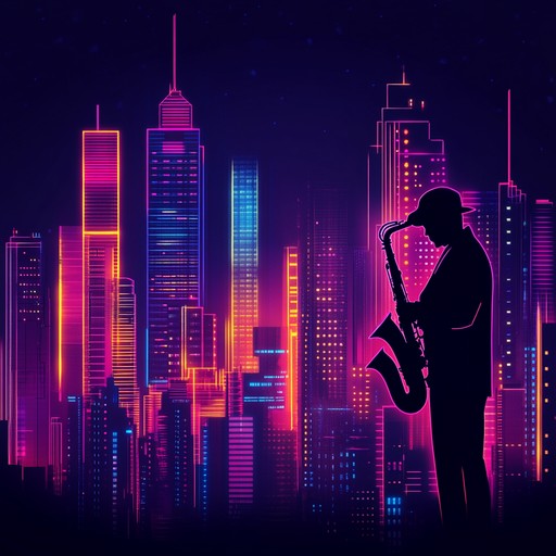 A captivating blend of futuristic beats and smooth jazz elements interwoven with driving house rhythms, creating an ambient yet energizing experience for late night cityscapes. The saxophone melodies ride over syncopated electronic beats, culminating in a spacey, groove laden soundscape.