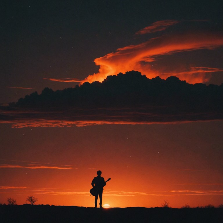 A musical exploration of inner strength and vulnerability, steel heart whispers combines heart wrenching guitar solos with the formidable energy of heavy metal, creating an atmosphere that is both powerful and deeply stirring, ideal for moments of personal reflection or the climax of an epic story.