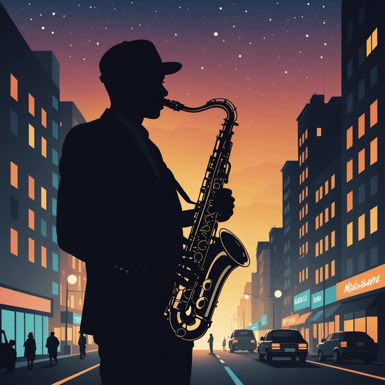 Imagine a solitary journey through the city's heart at night, guided by the soft saxophone tones and the gentle pulse of new jack swing, facilitating a deep, personal reflection amidst urban solitude.