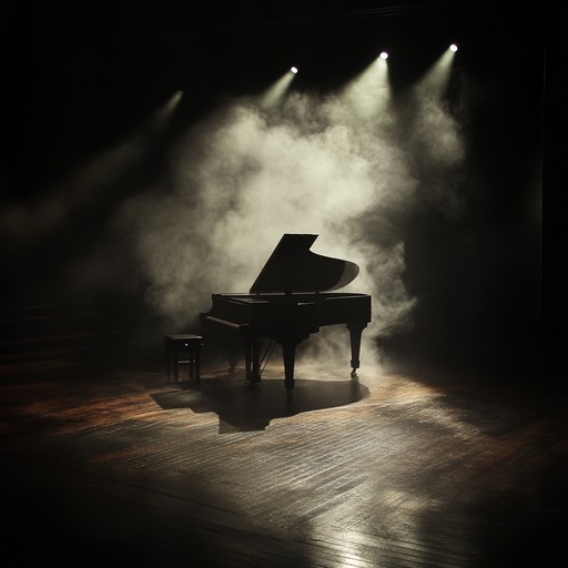 An evocative and introspective cabaret instrumental, featuring haunting melodies and eerie harmonies that conjure images of a dimly lit, smoky stage. The piece explores themes of melancholy and nostalgia, with a captivating blend of orchestral elements and dramatic dynamics. The slow, deliberate tempo enhances the reflective quality of the music, evoking deep emotion and contemplation.