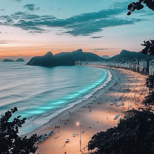 Ideal for an evening unwind, this bossa nova melody, enhanced with contemporary elements, mirrors the tranquil yet vibrant atmosphere of copacabana at dusk. It's a perfect blend of classic charm with a fresh twist, meant to soothe the soul and delight senses.