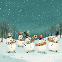 a quirky tuba melody for a joyful winter celebration.