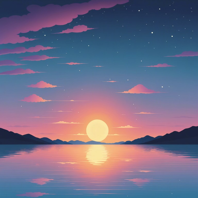 Imagine an evening where the sky slowly transitions into twilight, the air is filled with a calming presence, and the lingering light brings a sense of optimistic calm. The track uses intricate synth layers to paint this picture, ideal for unwinding or gentle background music at a gathering.