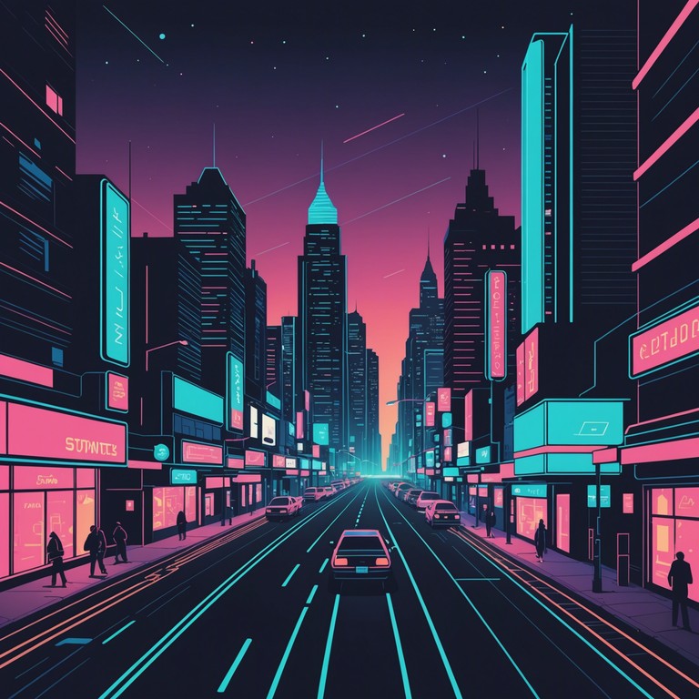 This track captures the essence of a lively city at night, with electric rhythms and ambient sounds that mimic the hustle and bustle of urban life. The song uses minimalist electronic instruments to create a soundtrack that resonates with the dynamic energy of a city that never sleeps, reflecting both the beauty and the chaos of urban environments.