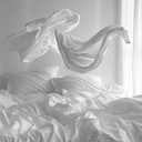 wind rustling through soft cotton sheets