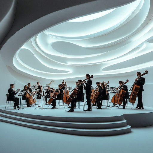 This contemporary classical symphony embraces bold and innovative elements while honoring traditional orchestration. Featuring dynamic contrasts between serene and powerful sections, the violin serves as the centerpiece in this captivating and transformative musical journey.