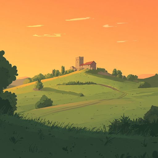 This composition creates a serene, reflective atmosphere reminiscent of medieval troubadour ballads. Featuring the warm tones of a lute, it transports listeners to a tranquil countryside during sunset, where melodies flow gently like a whispering breeze. Perfect for moments of introspection or relaxation, the track effortlessly merges historical charm with an everlasting sense of calm