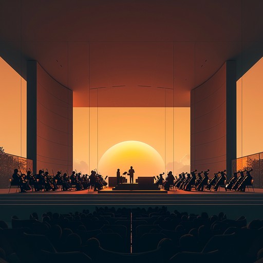 Experience a triumphant dawn ceremony, where an exquisite symphony orchestra celebrates the beauty and renewal of a new day. The composition features uplifting strings, majestic brass, and expressive woodwinds, creating a dynamic neoclassical soundscape that captures the essence of hope, joy, and new beginnings with elaborate, emotive arrangements.