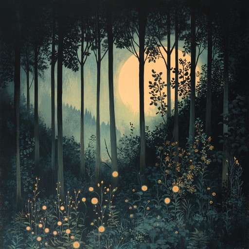 This instrumental piece features ethereal melodies and hypnotic rhythms, blending traditional folk instrumentation with psychedelic overtones. Imagine walking through a mystical forest, where the sounds of nature intertwine with surreal musical landscapes, creating an otherworldly sonic experience. The arrangement is built around acoustic guitar, adorned with trippy effects and ambient sounds, evoking the feelings of enchantment and curiosity deep within the woods.