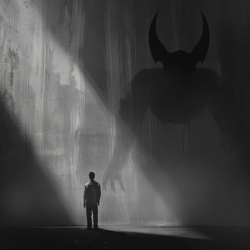 This dark and ominous composition creates a sense of unease and foreboding. Eerie soundscapes and dissonant harmonies come together to paint a picture of malevolent entities lurking in the shadows, waiting to strike. The music slowly builds in intensity, with each passing moment adding to the feeling of impending doom