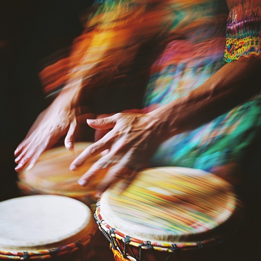 A vibrant instrumental piece that captures the essence of tribal celebrations, blending powerful percussion with atmospheric elements to evoke the spirit of unity and ancestral connection