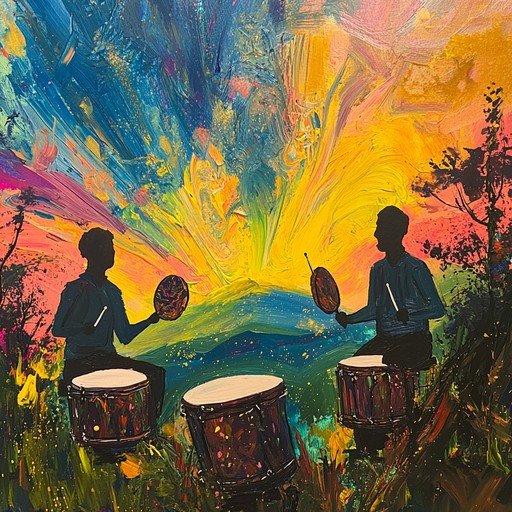 An exuberant combination of rhythmic drumming and uplifting melodies takes listeners on an empowering journey toward personal freedom, celebrating the joy of breaking free from life's constraints.