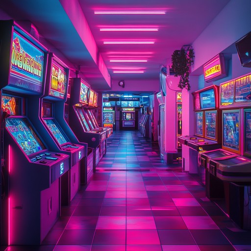 Transport yourself to an imaginary retro arcade with this playful synthwave track. Featuring bright, upbeat synth melodies that evoke the carefree spirit of the 80s, this instrumental piece is perfect for reliving the neon lit fun of classic arcade games and youthful memories.