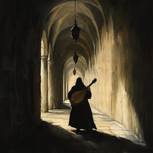 An instrumental piece featuring a troubadour's lute weaving a suspenseful melody that evokes the secrets and mysteries of medieval times.
