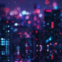 peaceful melody with futuristic synths and gentle rhythms