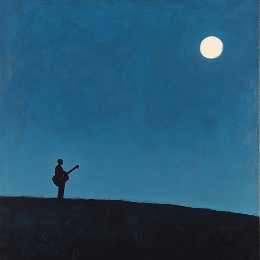 This instrumental evokes the emotions of solitude and unrequited love under a moonlit sky. The soft melody played by a classical guitar creates a poignant and intimate atmosphere, reminiscent of a solitary night spent longing for a lost love. The gentle strumming and delicate plucking of the strings enhance the mood, providing a reflective and heartwarming experience.