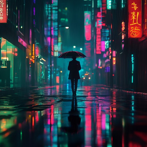 A haunting instrumental piece that delves into the depths of urban isolation. Layered synth melodies and chilling basslines create a soundscape that reflects the emptiness of nocturnal streets illuminated by cold neon glows.