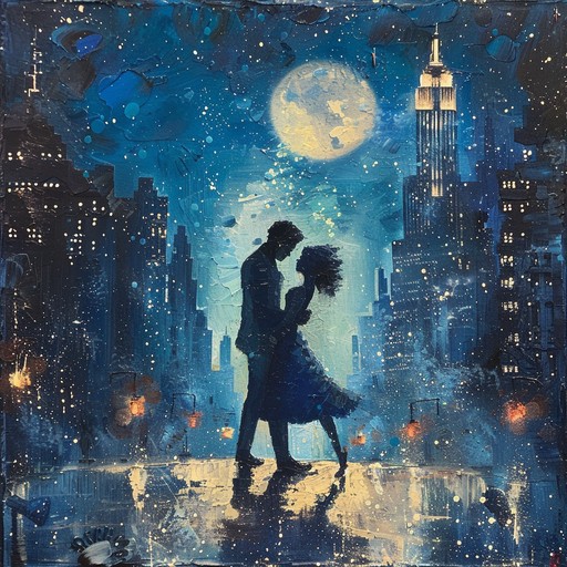 This composition captures the magic of a moonlit waltz, set against the vibrant backdrop of broadway, blending classical overtures with broadway's theatrical charm. Light footed and elegant, the music sways like dancers beneath the stars with a mix of opulence and nostalgia.