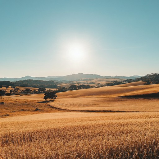 A bright and uplifting instrumental piece that evokes the warmth and simplicity of rural life in the brazilian countryside. Gentle strumming of an acoustic guitar, accompanied by soft percussion, paints a serene landscape filled with golden fields and clear blue skies. The melody is nostalgic yet hopeful, capturing the spirit of perseverance and the joy of simple pleasures. Perfect for evoking a sense of peace and contentment.