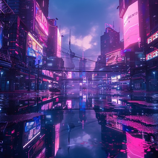 An instrumental synthwave track that immerses the listener in a futuristic, neon lit world. Intricate melodies, lush pads, and driving bass rhythms combine to create an elegant and sophisticated aural experience. Perfect for a late night drive through a cityscape bathed in digital light.