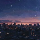 unwind in urban tranquility with nighttime lofi sounds.