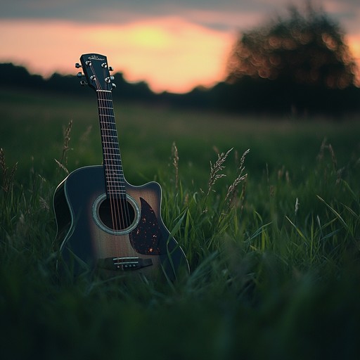 Picture an evening in a quiet meadow, with soft guitar strums and ambient synths blending seamlessly to create a soothing, peaceful atmosphere. This piece is perfect for moments of relaxation, reflection, and meditation.