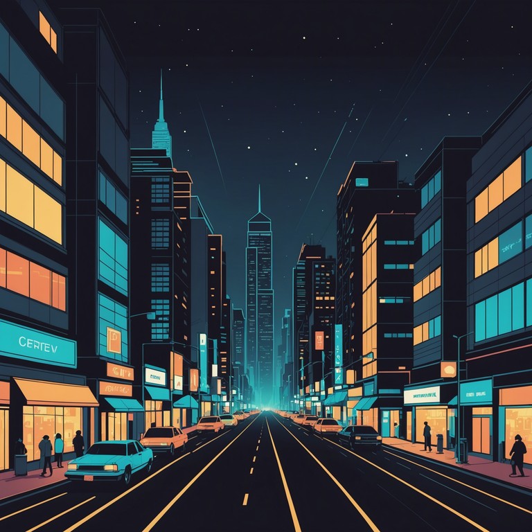 This track captures the essence of a bustling city night through powerful, energetic trap beats combined with a deep, resonating bass line, simulating the vibrant, never sleeping urban life. Layered textures and sharp, punctuated rhythms provide a modern cityscape soundtrack.