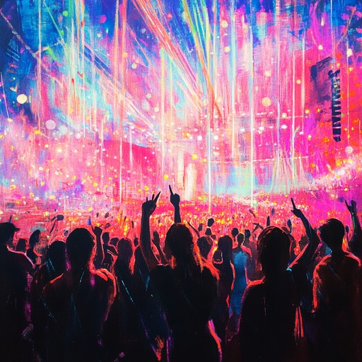 Dive into a high energy world driven by joyous beats and heavy bass drops, creating an uplifting, hard hitting atmosphere perfect for summer festivals and dance floors. Electronic synths and vibrant drums propel the melody, ensuring an ecstatic experience brimming with happiness.