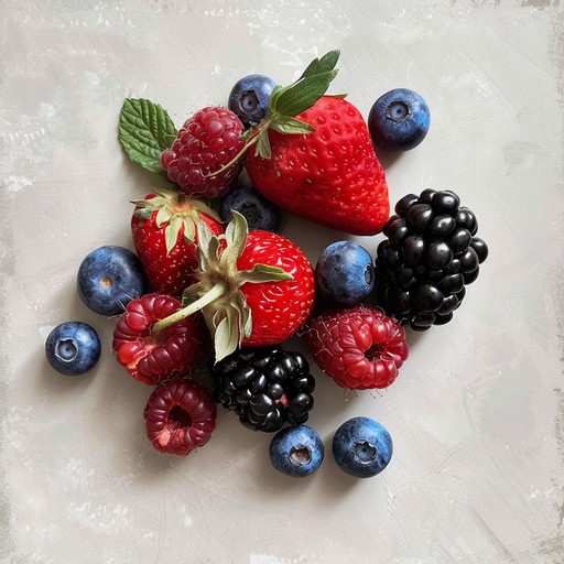 A lively and upbeat instrumental song inspired by the sweet and tangy flavors of freshly picked summer berries. The melody is carried by a playful piano, accompanied by a groovy bassline and light, shuffling drum beats. The overall vibe is joyful, carefree, and reminiscent of a sunny day spent berry picking with friends and family.