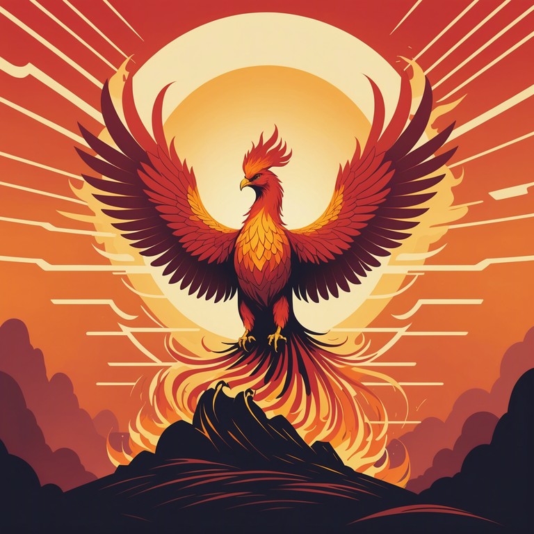 A ballad designed to inspire and uplift, rise of the phoenix captures the essence of renewal and strength. The track builds from a gentle beginning to thunderous peaks, symbolizing the soaring of a phoenix from ashes to the skies. This metaphorical rebirth is portrayed through dynamic shifts, and the majestic flow of melodies provides a soundtrack to personal empowerment and overcoming challenges.