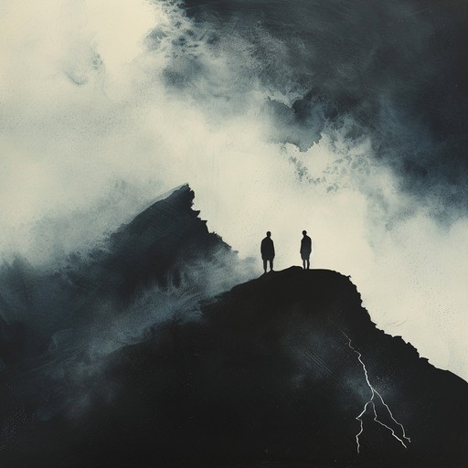 An unyielding torrent of aggressive guitar riffs intertwines with eerie and expansive ambient soundscapes, creating a dark, immersive experience reminiscent of a descent into the abyss