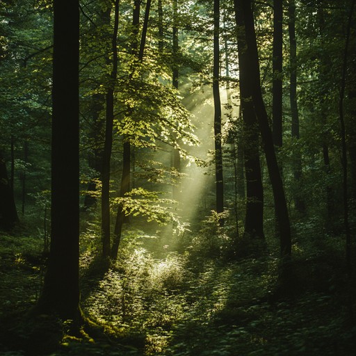 Feel the gentle awakening of nature as a peaceful orchestral arrangement paints the picture of a serene sunrise in a lush forest. The harmonious blend of soft strings and melodic woodwinds offers a moment of calm and introspection.