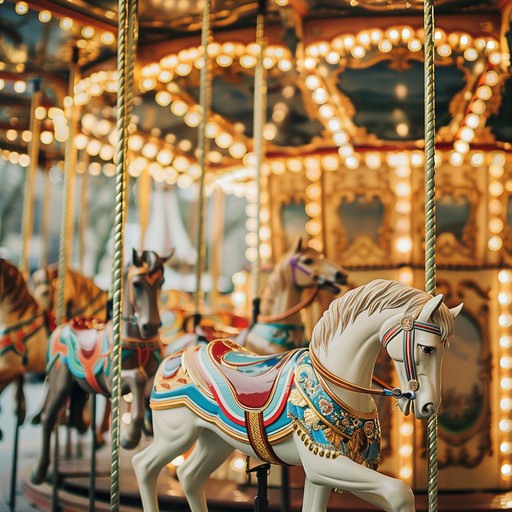 A sweet and whimsical ballad that transports listeners to a magical carousel ride from their childhood memories. The piano leads with gentle, playful melodies complemented by soft strings, evoking images of twinkling lights and colorful horses going round and round. This composition captures the innocence and wonder of youth with delicate harmonies and an airy touch of enchantment.